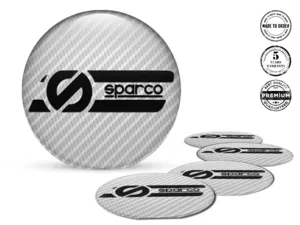 Sparco Édition Autocollants Silicone Emblèmes Bombés 